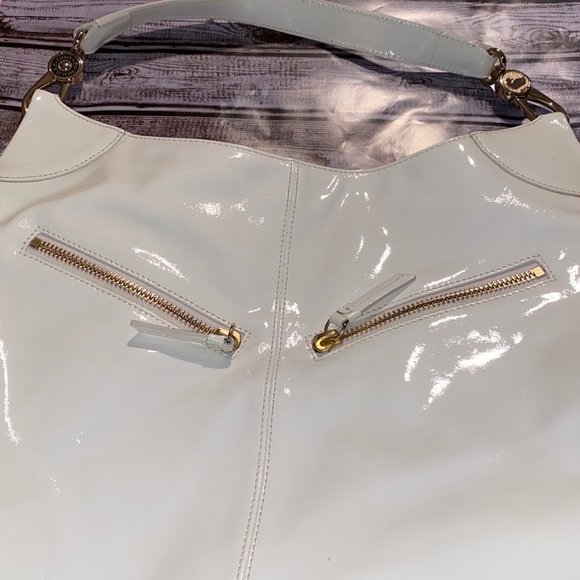 Dooney & Burke Cream Patent Leather Cinzia - Picture 10 of 12